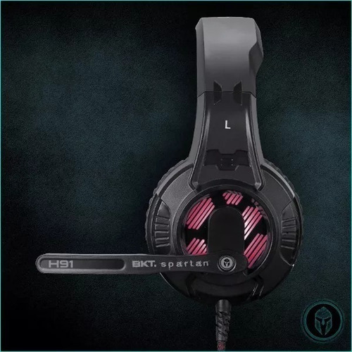 Imagen 2 de 6 de Auricular Gamer Bkt H91 Spartan Led Dinamicos Con Mic Envio