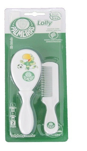 Kit Cabelo Escova E Pente Palmeiras Lolly 7054-01-pal