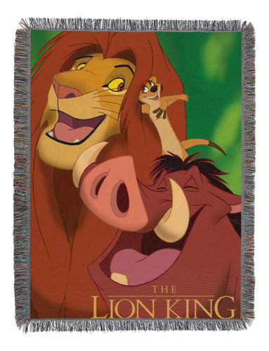 Disney - Manta Tejida Con Tapiz De The Lion King,  Jungle F