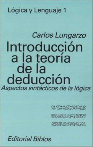 Introduccion A La Teoria De La Deduccion