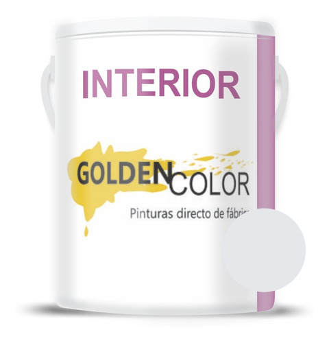 Latex Interior Blanco Lavable Antihongos Goldencolor 10l