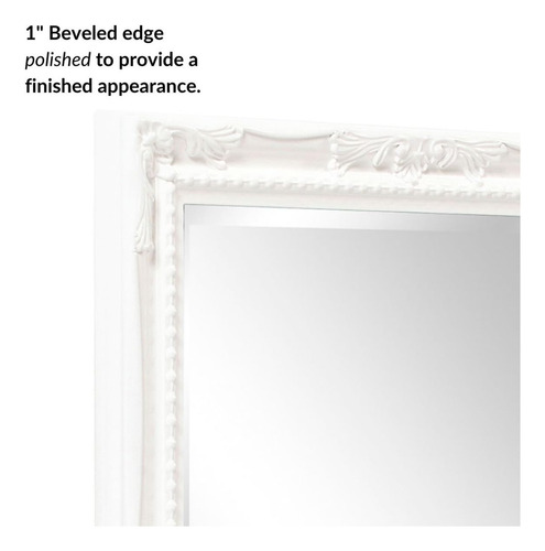 Howard Elliott Queen Ann Espejo Rectangular De Pared Blanco