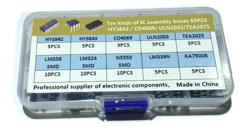 Optoacoplador Ne555 Smd Lm358 Smd Tea2025 Op Amp Timer, 65 U