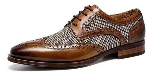 Acogedores Zapatos Oxford De Cuero Brogues Moda Casual