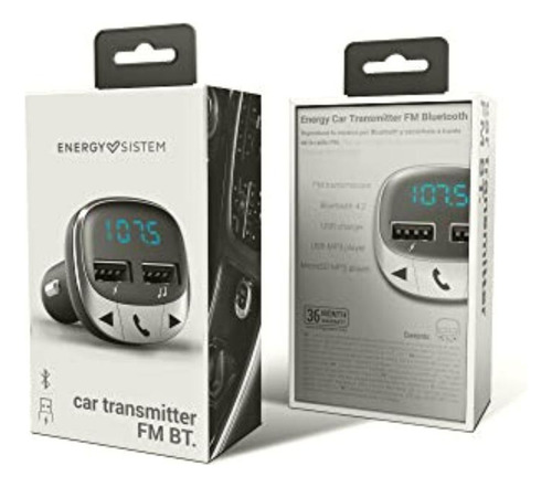 Energy Sistem 44826 Transmisor Fm Bluetooth Para Automóvil,