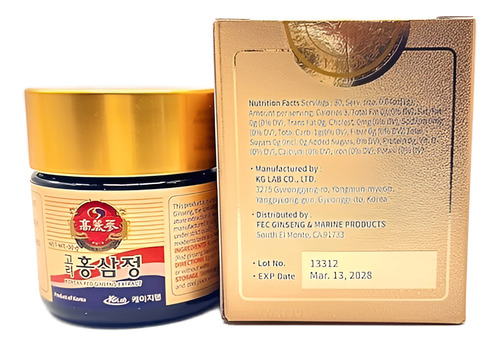 Extracto De Ginseng Rojo Coreano Premium 30g - Paquete De 5