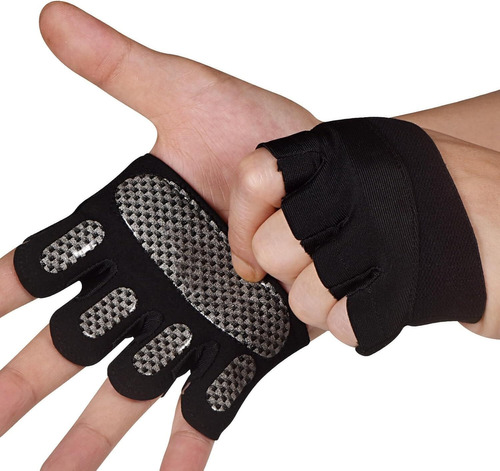 Gym Gloves For Women & Men - Fingerless Workout Gloves