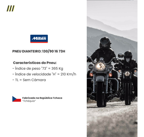Pneu Dianteiro 130/90-16 Road King Heritage Custom Force