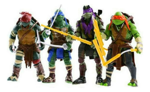Coleccion De Las Tortugas Ninjas 4pzs Originales J&g