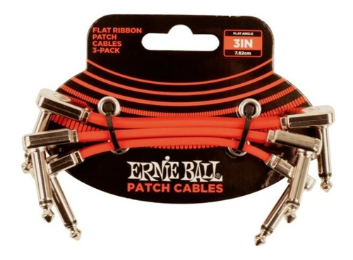 Cable Ernie Ball 3  P06401 X3 Rojo