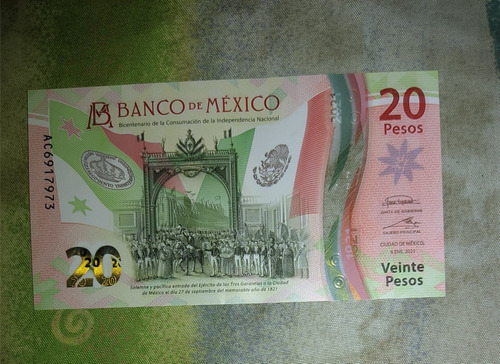 Billete De 20 Pesos 