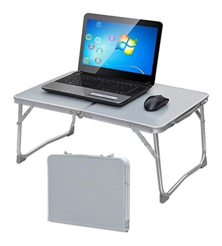 Mesa Para Notebook Dobravel De Aluminio Com Tampo Mdf Suport