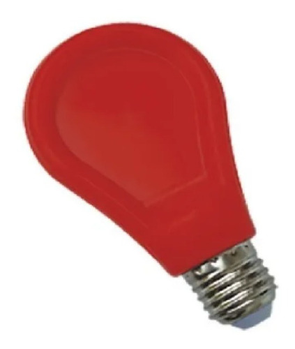 Lámpara Led Slim A70 Policarbonato E27 9w Color Rojo Tbcin