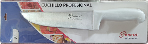 Cuchillo Bistecero 8 Pulgadas Profesional Bonne De Concasse Color Blanco