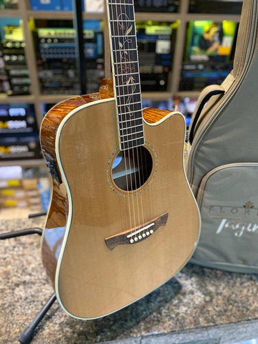 Violão Com Capa Captação Fishman + Qualidade Florens Tagima