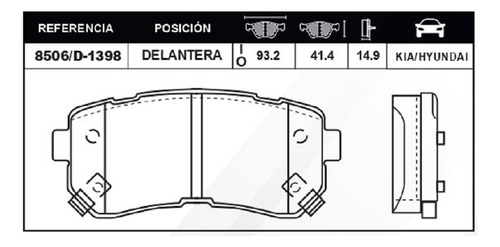 Balatas  Traseras Para  Sportage 2.0l L4  (10-10)