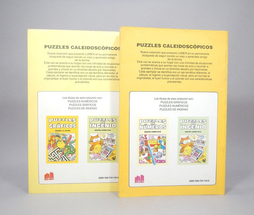 Puzzles Gráficos Puzzles De Números 2 Libros Lumen 1991 Bk5 (Usado)