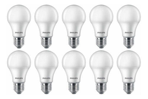 Pack 10 Ampolletas Led Philips  E27 12w Cálida O Fría