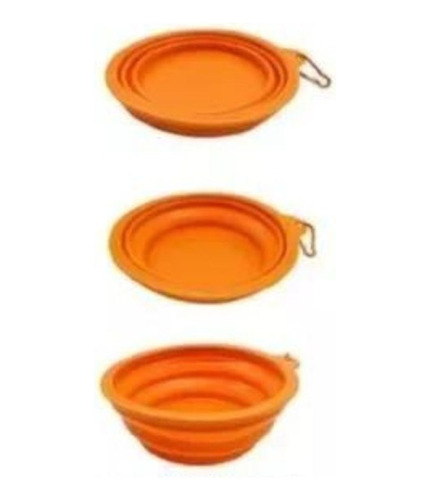 Plato Taza Plegable Para Perro  Portatil  Comida Agua 60927