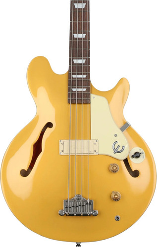 Bajo EpiPhone Jack Casady Signature Gld Metallic Gold Acabado Del Cuerpo Barnizado Cantidad De Cuerdas 4 Color Dorado Orientación De La Mano Diestro