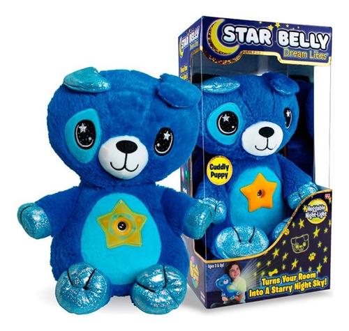 Peluche Proyector De Luces - Star Belly Color oso azul