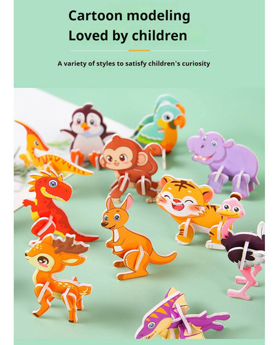 Rompecabezas Estereoscópico De Ensamblaje Diy Para Niños, Ed