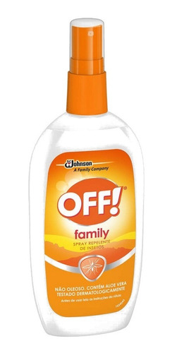 Imagem 2 de 4 de Repelente Spray Para Insetos Off Family Johnson 100ml 5 Unid