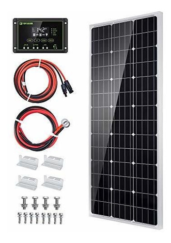 Topsolar Kit De Panel Solar De 100 Vatios, 12 Voltios, Siste