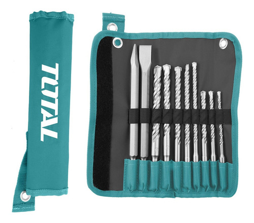 Juego De Cinceles Y Brocas Sds X 10 Pz Tacsd19101 Total Tool