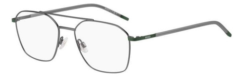 Lentes Hugo Hg1274 Colores Oftalmico Color 0oc Matte Dark Ruthenium Green
