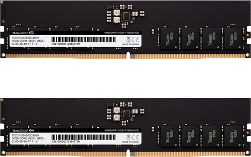 Set De Memorias Ram Teamgroup 2 X 16 Gb, Ddr5, 4800 Mhz