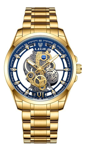 Reloj Lige Fashion Para Hombre Creative Hollow Design, Color