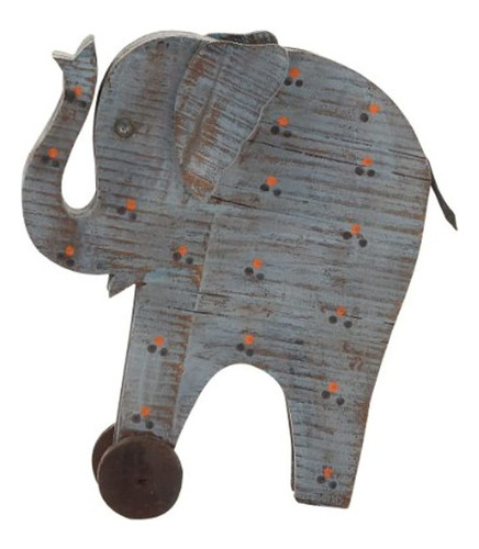 Elefante Pintado En Madera Exclusivo De Estilo Artistico Be