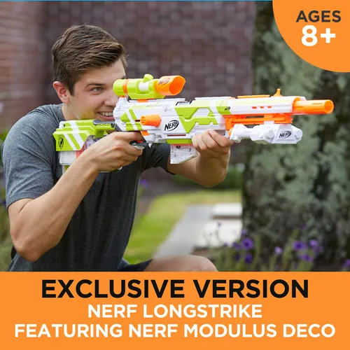 Nerf Longstrike Modulus Toy Blaster Con Extension De Barril,