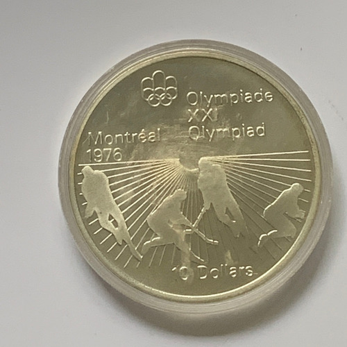 Robmar-canadá-10 Dolares-1976-de 48,6 G Plata 925-futbol