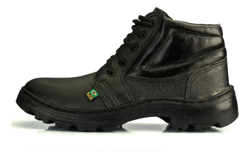 Botina De Segurança Couro Estilo Militar Conforto Segurança