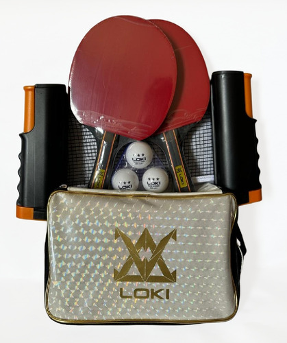 Raquetas De Tenis De Mesa Ping Pong Loki Rxton Combo