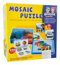 Comprar Puzzle Mosaico 490 Piezas Didactico Con Bandeja Y Manual