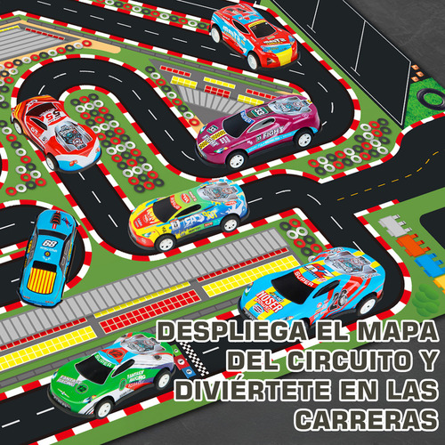 Lictinx 50 Pcs Metal Juguetes De Car Set Carritos Carro Con Caja Map Para niños,Mini Coche De Rally,Coche de retroceso