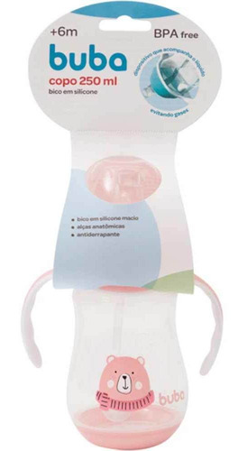 Copo Com Bico E Alça Removível Para Bebê - 250ml - Ursinho