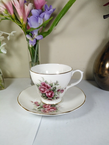 Taza De Café Porcelana Con Platillo Fenton Ingles