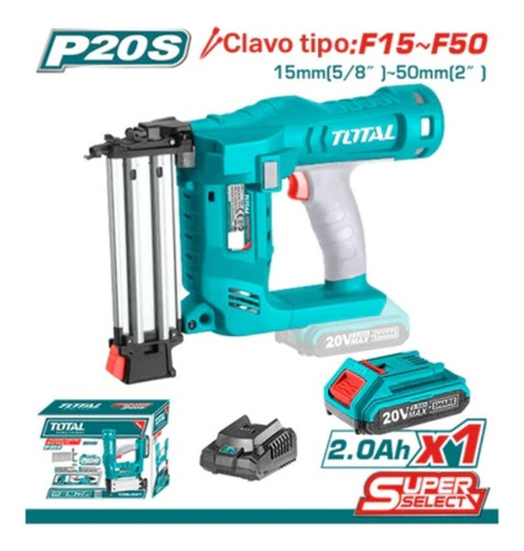 Clavadora Inalambrica 20v  Total Tools Tcbnli2016