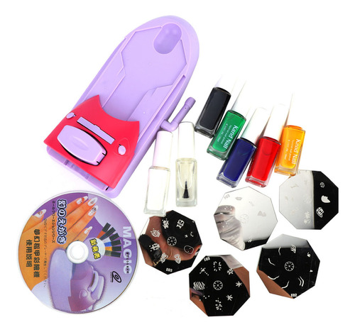 Kit De Máquina De Impresión De Uñas Para Diseño De Uñas