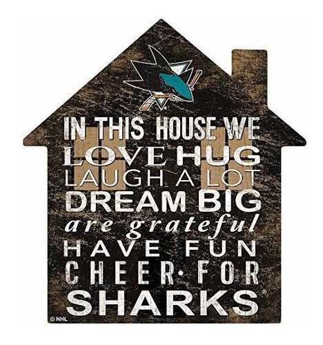 Fan Creations Nhl San Jose Sharks Señal De Casa De Tiburones