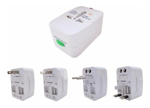 Enchufe Ficha Adaptador Universal Compatible 6 Continentes