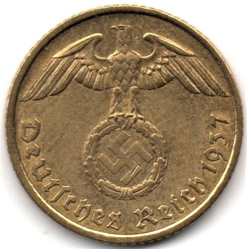 Alemania 5 Reichspfennig 1937 Tercer Reich