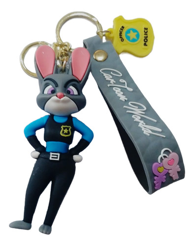 Llaveros De Goma Personajes Zootopia Judy Hops