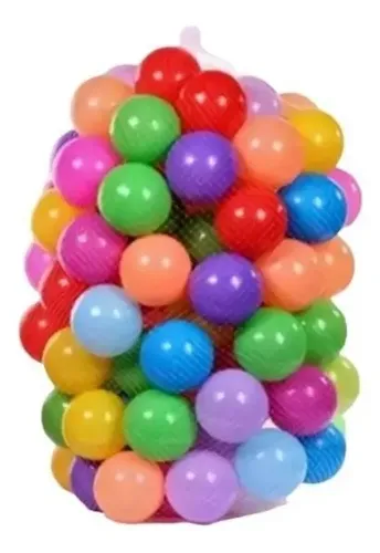 Pack De 50 Bolas De Plástico Para Piscina De Bolas – Diámetro 7 Cm, Colores Brillantes, A Prueba De Aplastamientos, Incluye Bolsa De Almacenamiento