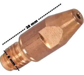 Punta Pico Tubo De Contacto 0.9 Mm Mb25 Plus 25 Smg