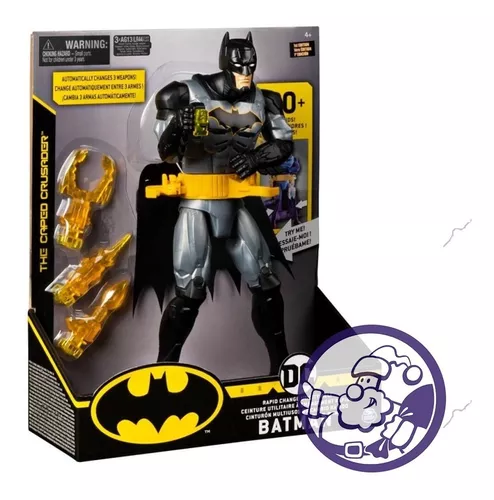 Batman Dc Comics Figura 30 Cm Con Luz Sonido Y Accesorios